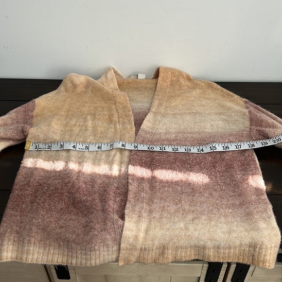 American Eagle Open Front Cardigan Ombré Orange and Purple Size XXS - Picture 5 of 7